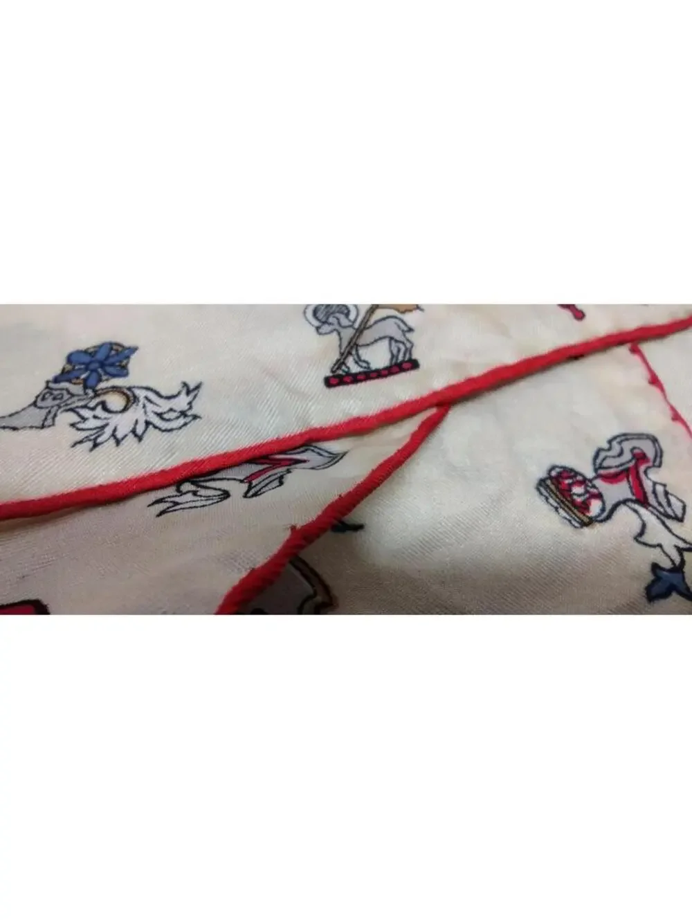 PURA SETA Pure Silk Men's Scarf 1940s 30s Regency Monarch European World War II